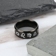12 Zodiac Stainless Steel Ring