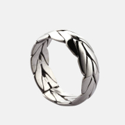 Simple Crack-shaped Stainless Steel Ring