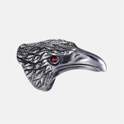 Bague en acier inoxydable tête d'aigle punk