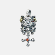 Gothic Gentle Bunny Sterling Silver Pendant