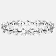 Simple Sun Gear Shape Stainless Steel Bracelet