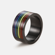 Rainbow Flag Pride Stainless Steel Ring
