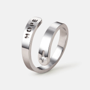Hope Faith Stainless Steel Ring