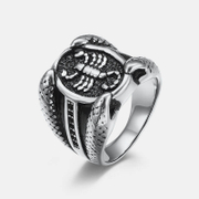 Vintage Scorpion Stainless Steel Men's Ring
