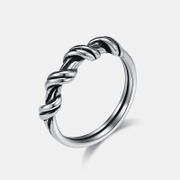 Simple Wire Wrapped Stainless Steel Ring