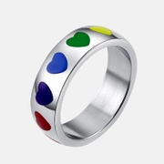 Rainbow LGBT Pride Stainless Steel Ring