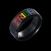 Pride Rainbow Stainless Steel Band Ring