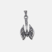 Pendentif Amulette Hache de Combat Nordique en Acier Inoxydable