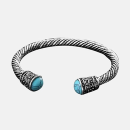 Viking Turquoise Tiger Eye Men's Bracelet