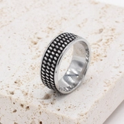 Dots Stainless Steel Band Ring