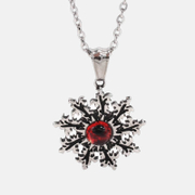 Snowflake Devil's Eye Stainless Steel Pendant
