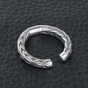 Twill C-shape Stainless Steel Open Ring