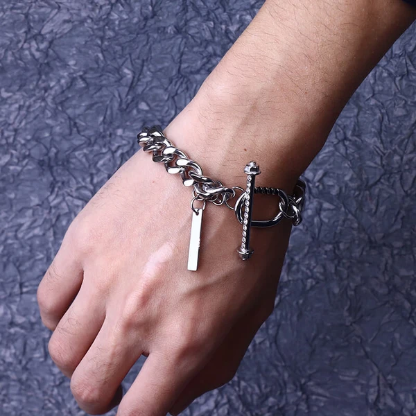 Buy Black Bracelets & Kadas for Men by MAHI Online | Ajio.com