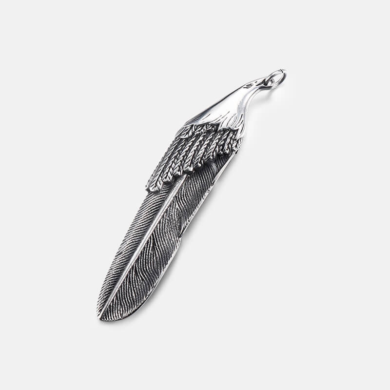 Eagle Head Feather Stainless Steel Pendant - Rock & Spark