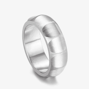 Minimalist Solid Color Stainless Steel Men's Ring