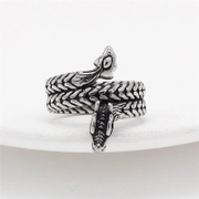 Coiled Dragon Stainless Steel Ring
