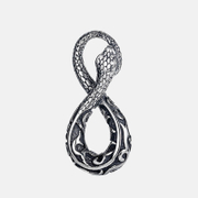 Gothic 8-Shaped Snake Stainless Steel Pendant