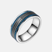 Wheel Pattern Gear Stainless Steel Ring