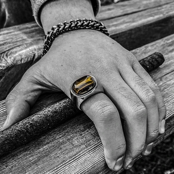 Bague pierre précieuse homme hot sale