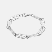 Pulsera Simple de Acero Inoxidable con Clip