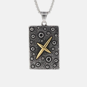 4-pointed Star Stainless Steel Geometric Pendant