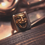 Cry Laugh Sterling Silver Clown Ring