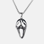 Ghost Skull Mask Stainless Steel Pendant