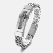 Creative Cross Stainless Steel Men's Bracelet