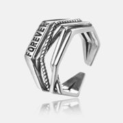 Forever Multi-Layered Sterling Silver Open Ring