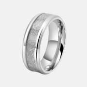 Ice Texture Stainless Steel Ring
