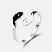 Anel de aço inoxidável símbolo Yin Yang