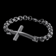 Cross Stainless Steel Men's Bracelet