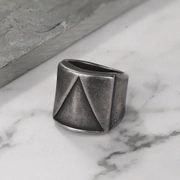 Triangle Minimalism Stainless Steel Men's Ring