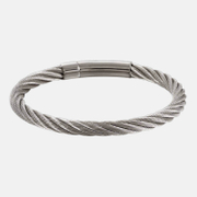 Bracelet en acier inoxydable avec chaîne de corde torsadée