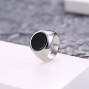Simple Polished Stainless Steel Ring