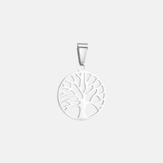 Colgante de acero inoxidable con diseño de Árbol de la Vida Hueco