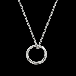 Collier en acier inoxydable Mobius pour homme