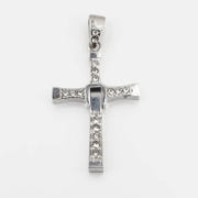 Ornate Stainless Steel Cross Pendant