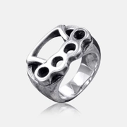 Bague pour hommes en acier inoxydable Boxing Knuckle