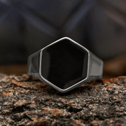 Hexagon Stainless Steel Men's Ring