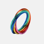 Rainbow Coil Pride Stainless Steel Ring