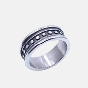 Retro Stainless Steel Band Ring