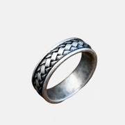 Braided Knot Stainless Steel Ring