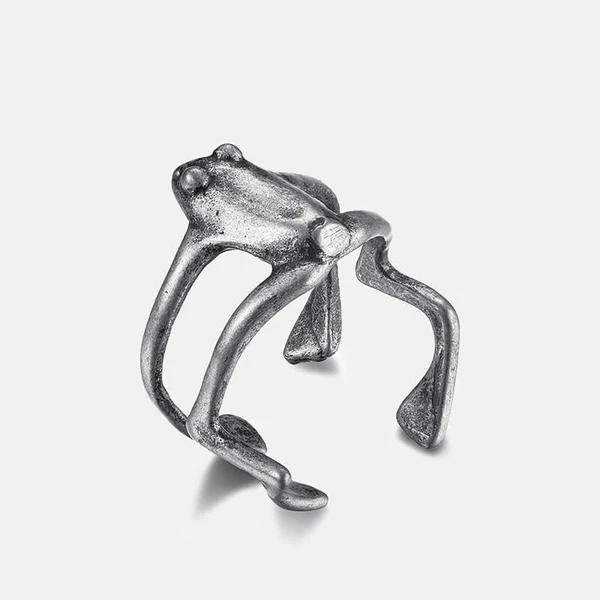 Stainless steel deals frog ring