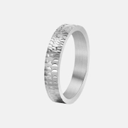 Anillo de Pareja de Acero Inoxidable con Diseño de Escamas de Dragón