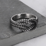 Winding Wire Pattern Stainless Steel Ring