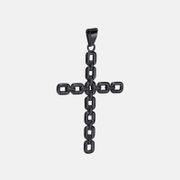 Punk Hollow Chain Stainless Steel Cross Pendant