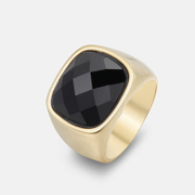 Anello in acciaio inossidabile argentato, lucidato a specchio, 6 mm, misura da 19 a 29, unisex e Acciaio inossidabile, 19, cod. R001-6-09