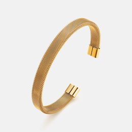 Simple Mesh Stainless Steel Men's Bracelet