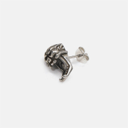 Punk Screaming Skull Stainless Steel Stud Earrings